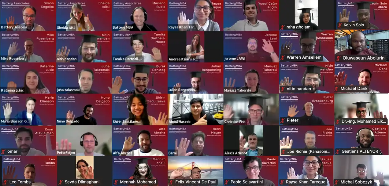 BatteryMBA participants at an in-person meetup